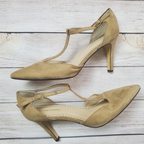 Adrienne Vittadini Shoes - Adrienne Vittadini t strap suede heel 10